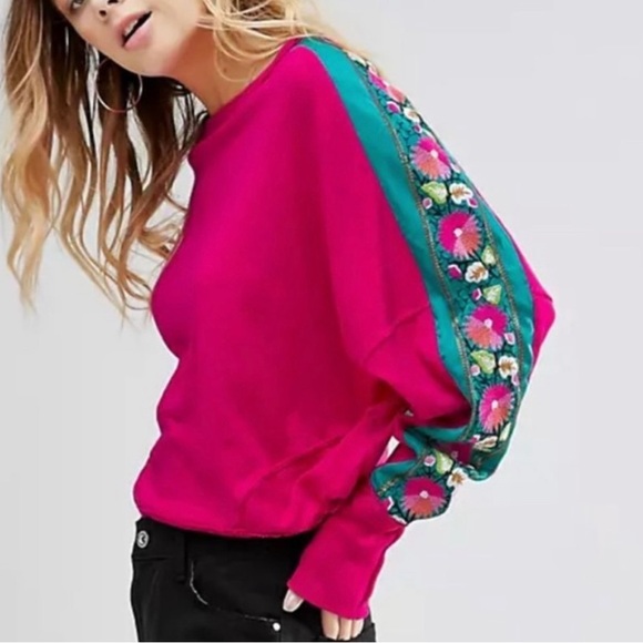 Free People Sweaters - Free People Wallflower Embroidered Sweater XS